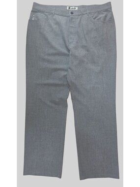 Alberto Mens Gray Dress Pants 36x32 Modern Style